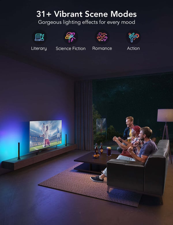 Govee RGBIC TV-lysstribe smart belysning, 40 - 70" TV-apparater