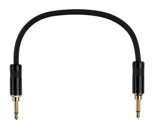 Fuj:tech 3,5 TS hane – 3,5 TS hane patchkabel, 1 m, svart