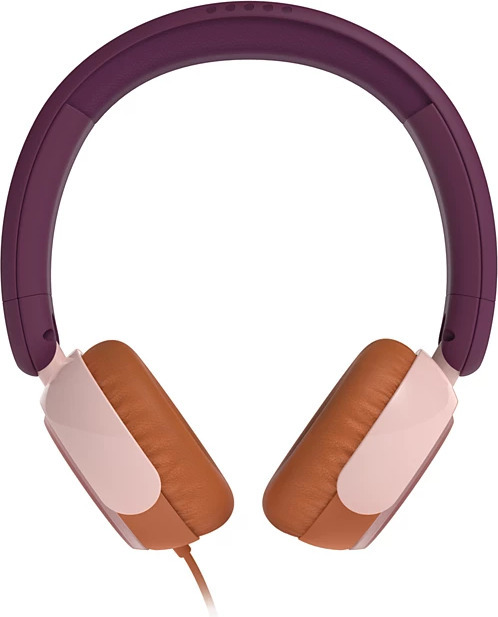 Philips TTAK2000MP/00 trådbundna hörlurar för barn, rödviolett