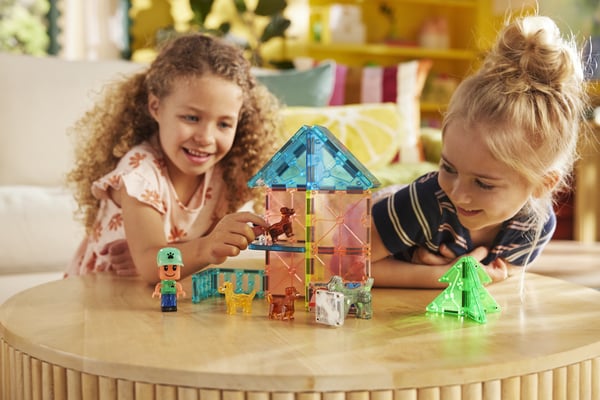 MAGNA-TILES® Hundpark magnetbyggsats, 27 delar