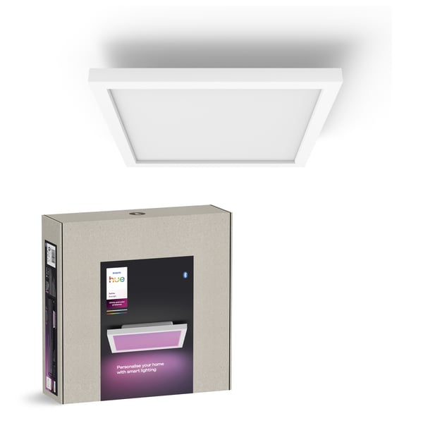 Philips Hue Surimu fullfärg taklampa 25W, 2000-6500K, 1760 lm, fyrkantig, vit S
