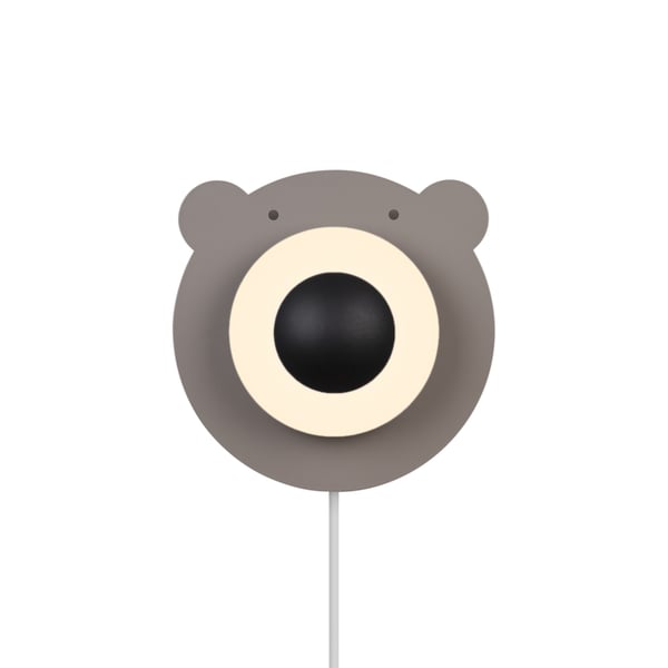 Nordlux Bruna Bear vägglampa, brun