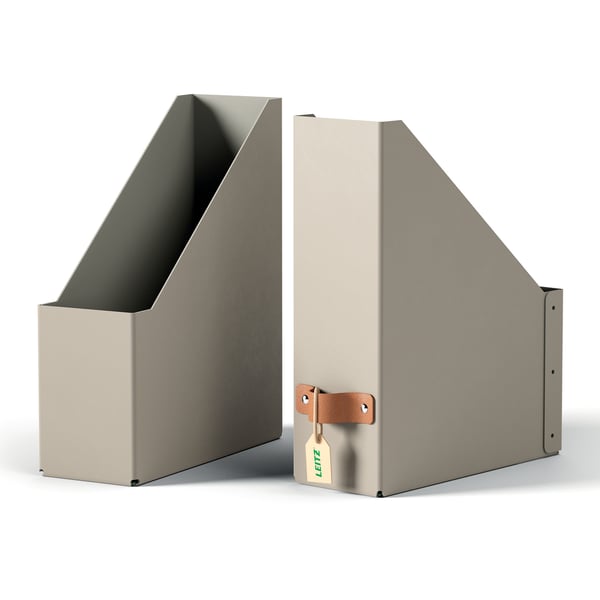 Leitz Puro tidskriftssamlare, 2 st, beige