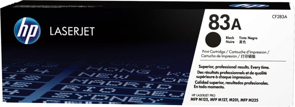 HP 83A -laserpatron, svart