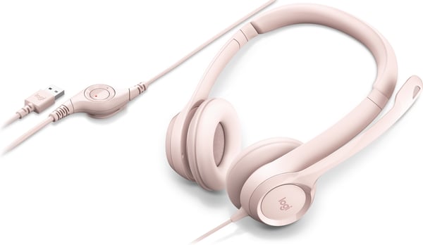 Logitech H390 hovedtelefonmikrofon, pink