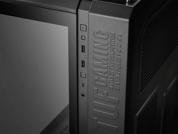 Asus TUF Gaming GT502 PLUS TG ARGB ATX-chassi med fönster, svart