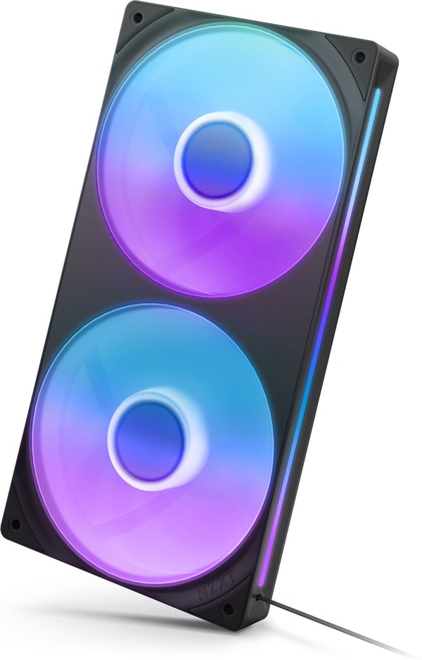 NZXT F240 RGB CORE-fläkt, 2 * 120 mm, svart