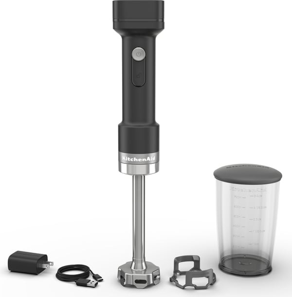 KitchenAid Go 5KHBRV71BM trådløs stavblender, mat sort