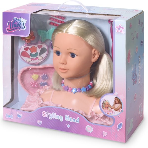Real UniQ Styling Head - stylinghoved, makeup og hårtilbehør