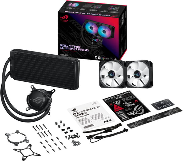 Asus ROG STRIX LC III 240 ARGB -vandskølesystem, sort