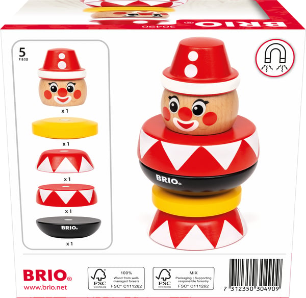 BRIO Magnetisk clown