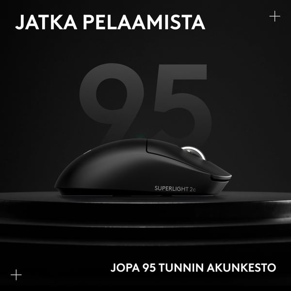 Logitech G Pro X Superlight 2c trådlös spelmus, svart