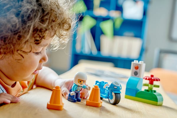 LEGO DUPLO Town 10471 Blå polis motorcykel