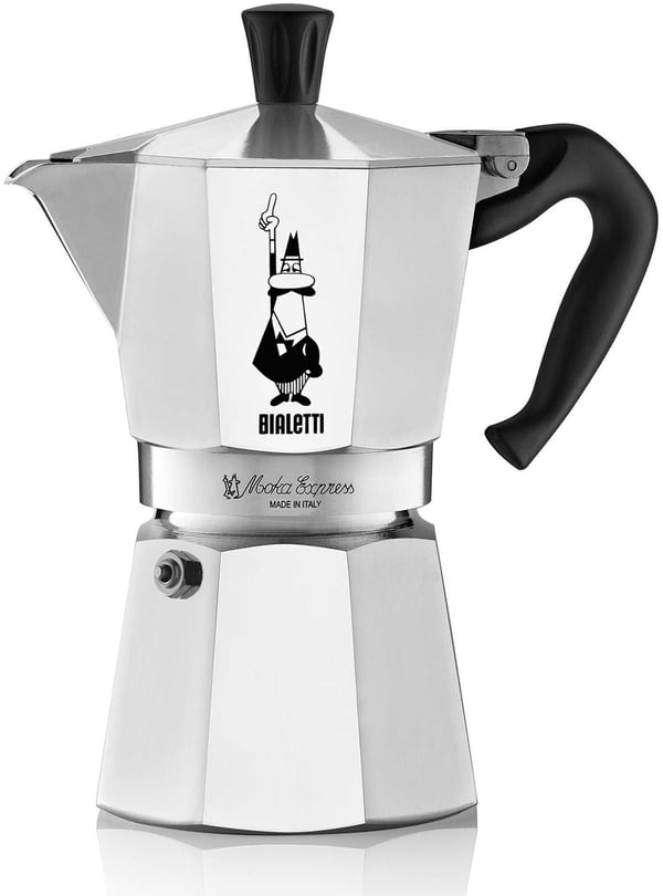 Bialetti Moka Express -mokabryggare, 6 koppar