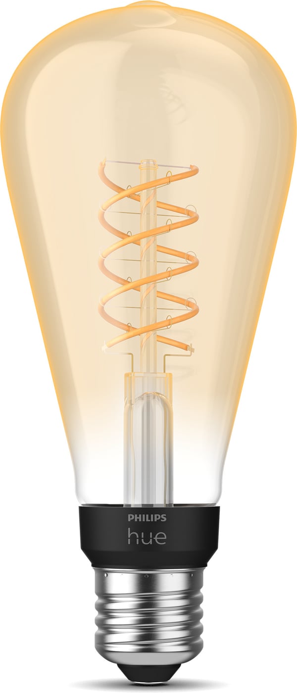 Philips Hue White Filament ST72 Edison -lampa, E27