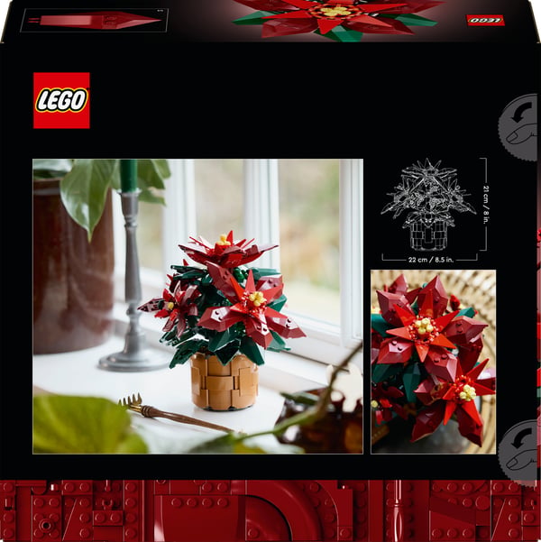 LEGO Icons Julstjärna Byggset med prydnadsväxt 10370