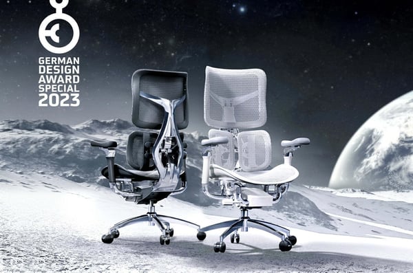 Sihoo Doro S300 - ergonomisk kontorsstol med fotstöd, svart