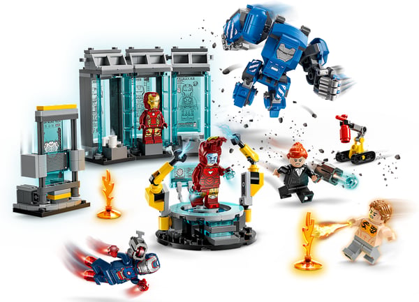 LEGO Super Heroes Marvel 76315 – Iron Mans laboratorium – Rustningsrum