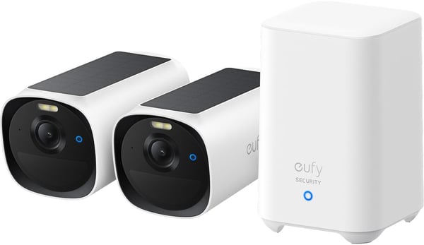 Anker eufyCam E40 övervakningskamerasystem, 2 kameror + HomeBase 2 hub