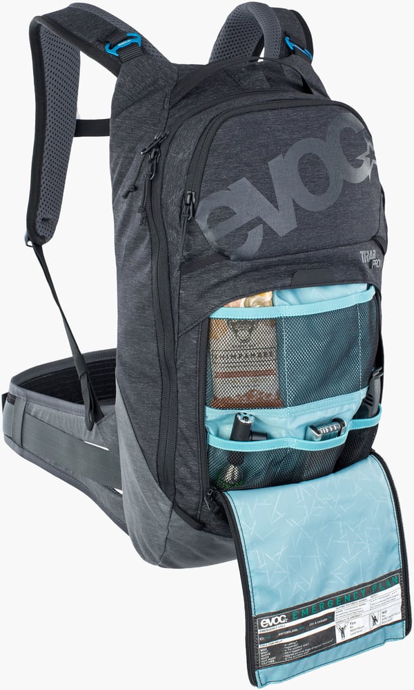 Evoc TRAIL PRO 10 -ryggsäck, S/M, svart