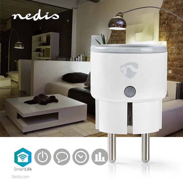 Nedis SmartLife WiFi smart uttag, 10 A, 2500 W