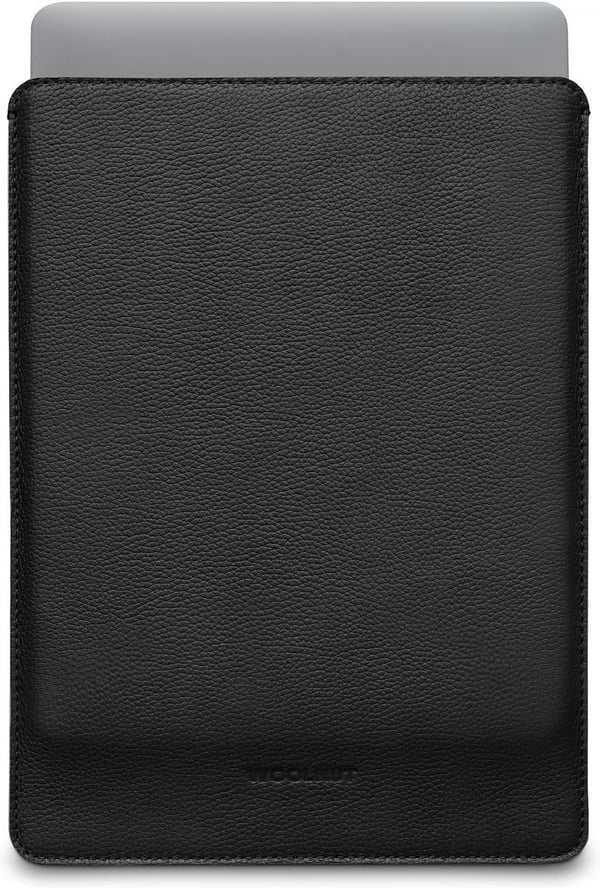 Woolnut Leather Sleeve -skyddsfodral för 14-tums MacBook Pro, svart