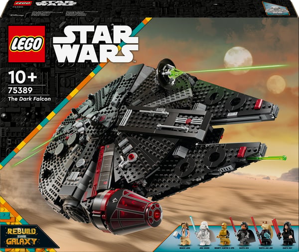 LEGO® Star Wars™ The Dark Falcon Bygbar legetøjsfartøj 75389