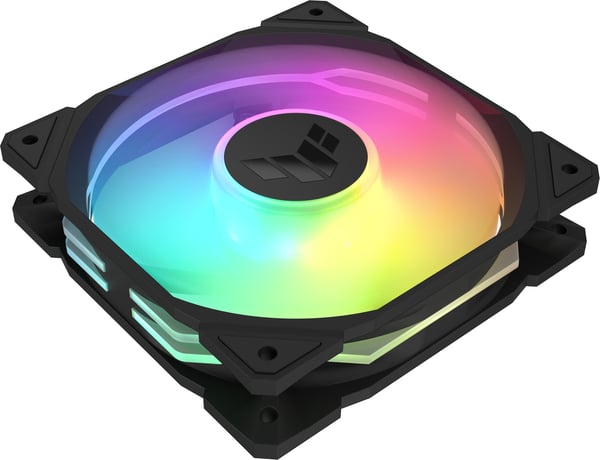 Asus TUF Gaming TR 120 ARGB PWM-blæser, 120 mm, sort