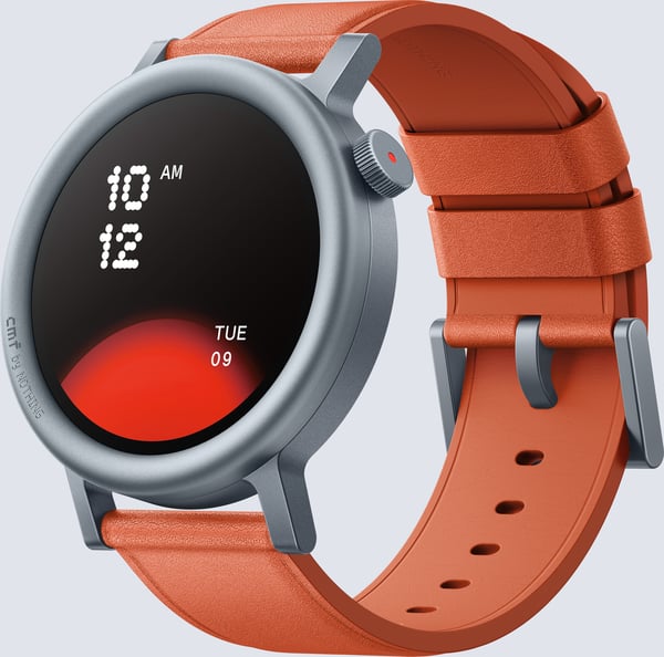 CMF by Nothing Watch Pro 2 - smartklocka, orange läderarmband