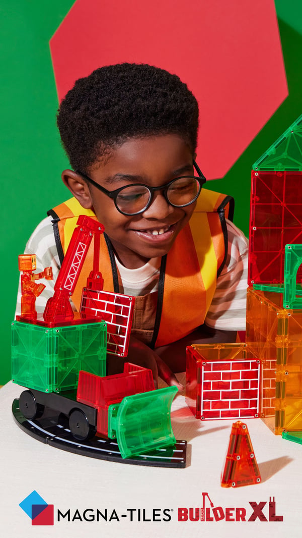 MAGNA-TILES® Builder XL magnetbyggsats, 50 delar