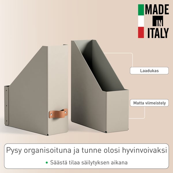 Leitz Puro tidskriftssamlare, 2 st, beige
