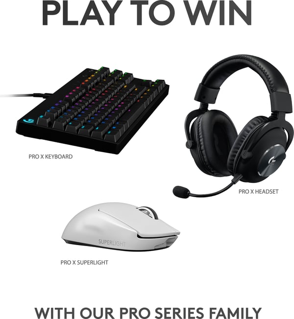 Logitech Pro X Superlight spillemus, hvid