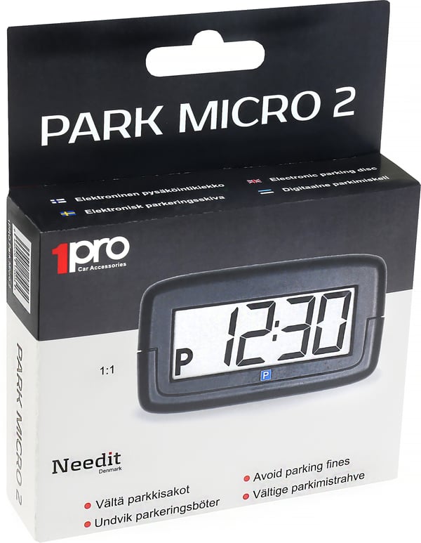 Needit Park Micro 2 Elektronisk parkeringsskive