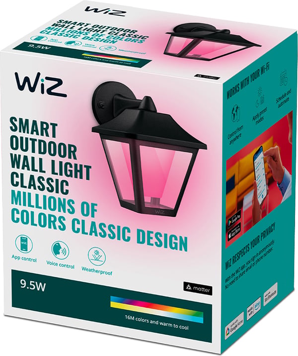 WiZ Wall Light Classic RGBW udendørs væglampe
