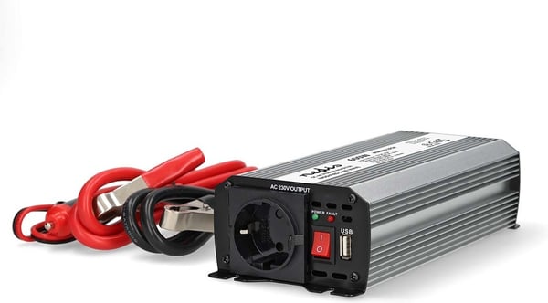 Nedis PIM60012FGY inverter, 12 V, 600 W, modifierad sinusvåg