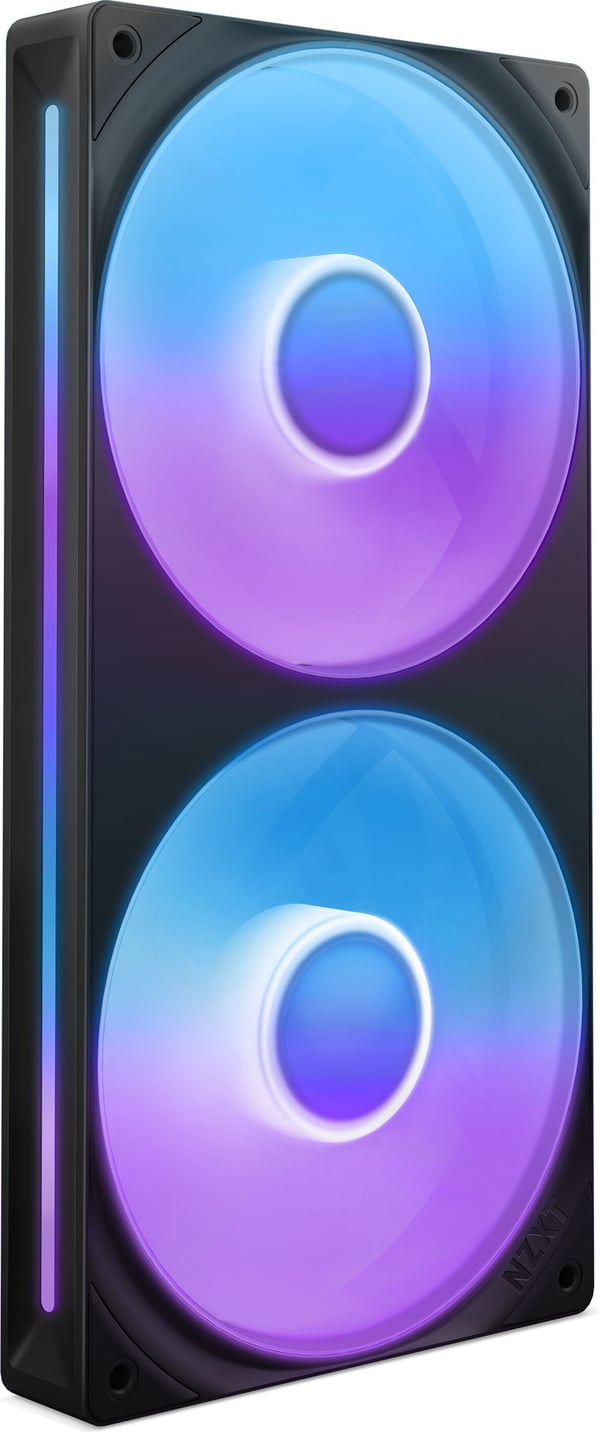 NZXT F240 RGB CORE-fläkt, 2 * 120 mm, svart