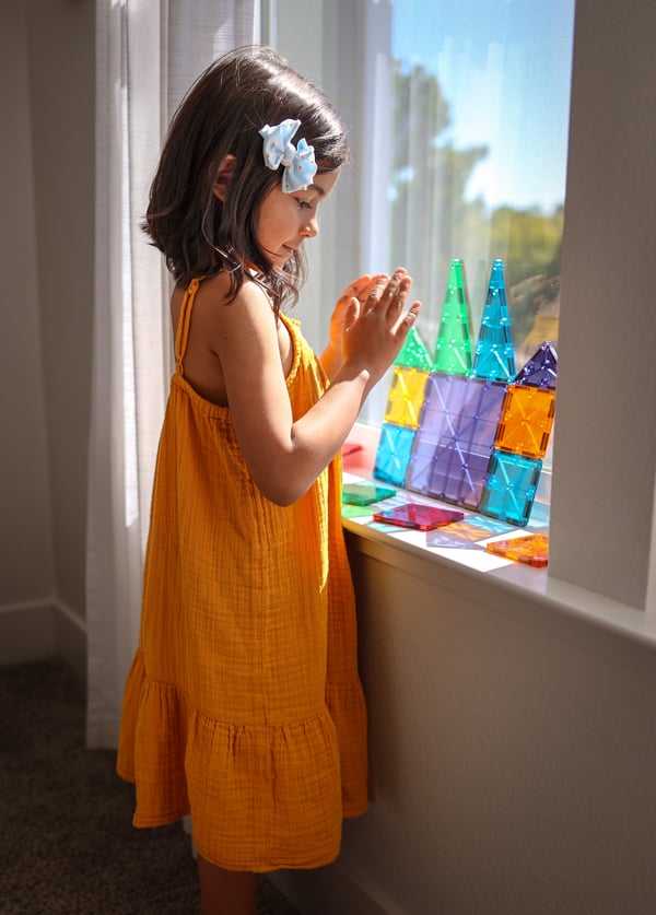 MAGNA-TILES® Klara Färger - magnetbyggsats, 32 delar