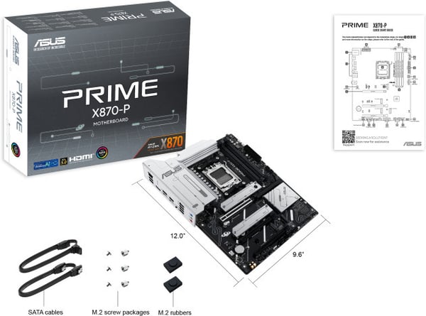 ASUS PRIME X870-P ATX bundkort