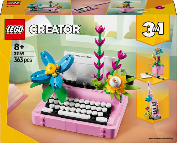 LEGO Creator 31169 – Skrivmaskin och blommor