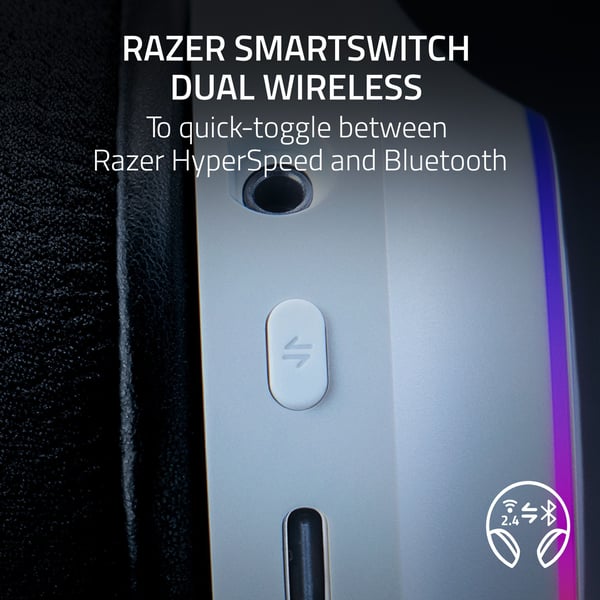 Razer Barracuda X Chroma trådlösa gamingheadset, vit