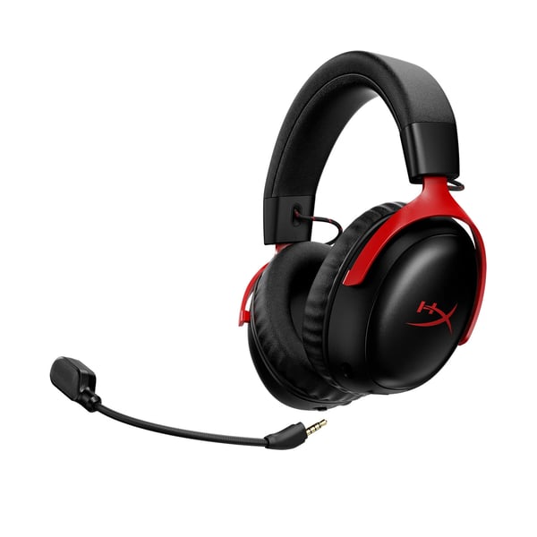 HyperX Cloud III S trådlösa spelhörlurar, svart/röd