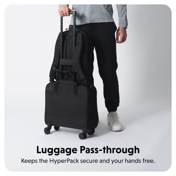 Hyper HyperPack 16" datorryggsäck med plats för spårare, svart