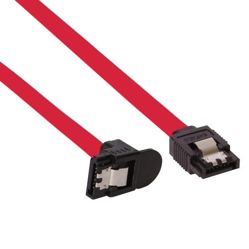 Cablexpert SATA III -kabel, 90°, 50 cm, röd