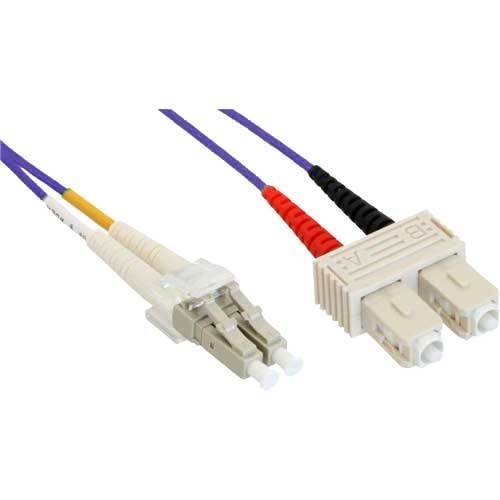 InLine LC-SC, multimode 50/125µm lyslederkabel, længde 1 m