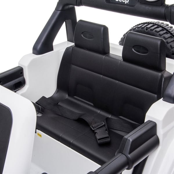 Jeep Wrangler Rubicon 12V -elbil, vit