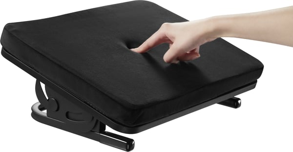 ErgoWork Footrest Pro - ergonomisk fotstöd, svart