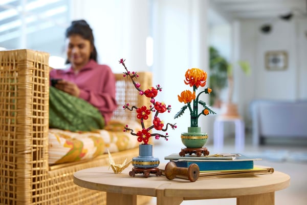 LEGO Icons Plommonblomma Blomsterprydnad att visa upp 10369