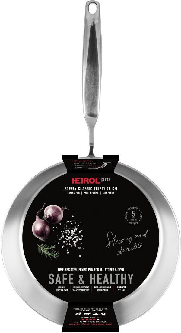Heirol Steely Classic Triply stekpanna, 28 cm