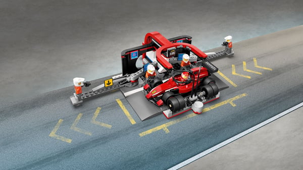 LEGO City 60443 – F1-boxstopp och pitcrew samt Ferrari-bil