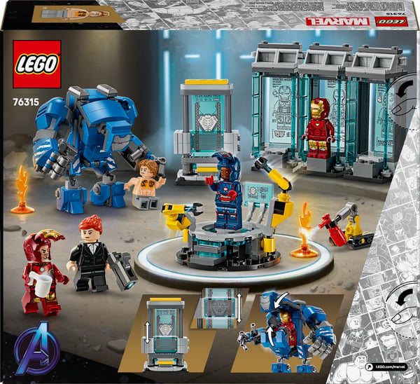 LEGO Super Heroes Marvel 76315 – Iron Mans laboratorium – Rustningsrum
